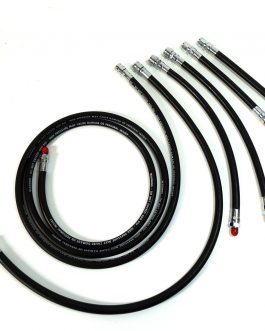 Sidemount Hose Kit consists of Reg  84″, 32″, Infl. 2 x 15″, SPG 2 x 6″